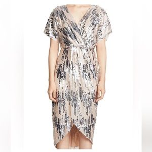 ASTR sequin midi dress